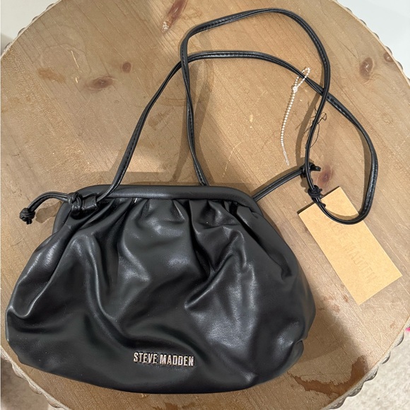 Steve Madden B Nikki Clutch Bag Womens Black - Picture 1 of 9